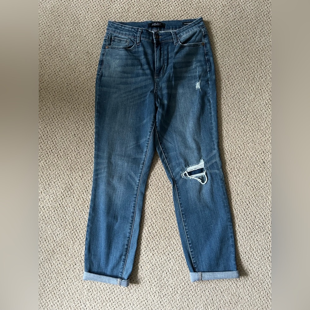 Judy Blue Distressed Boyfriend Jeans